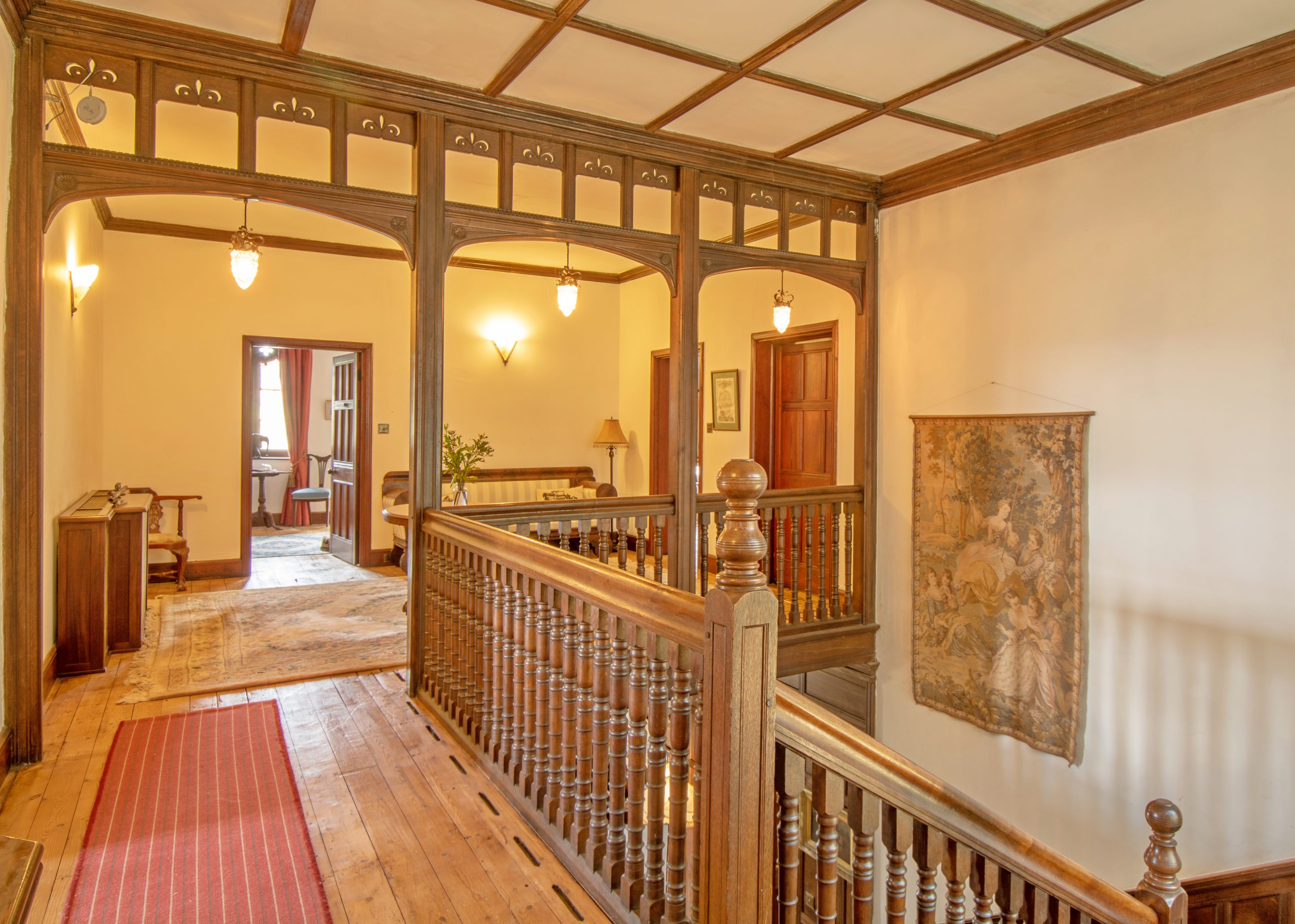 Rowden Abbey, Herefordshire, up to 20 guests Corridor and Staircase L