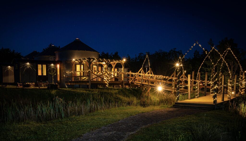 The Rocket Lodge bridge