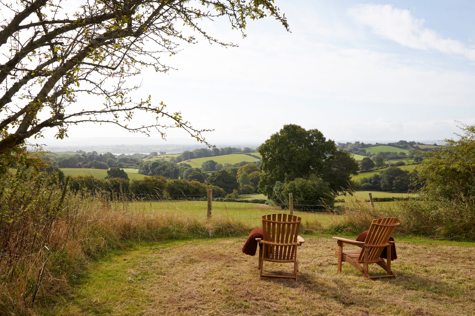 Lavendrye Barn Outdoor seating with view