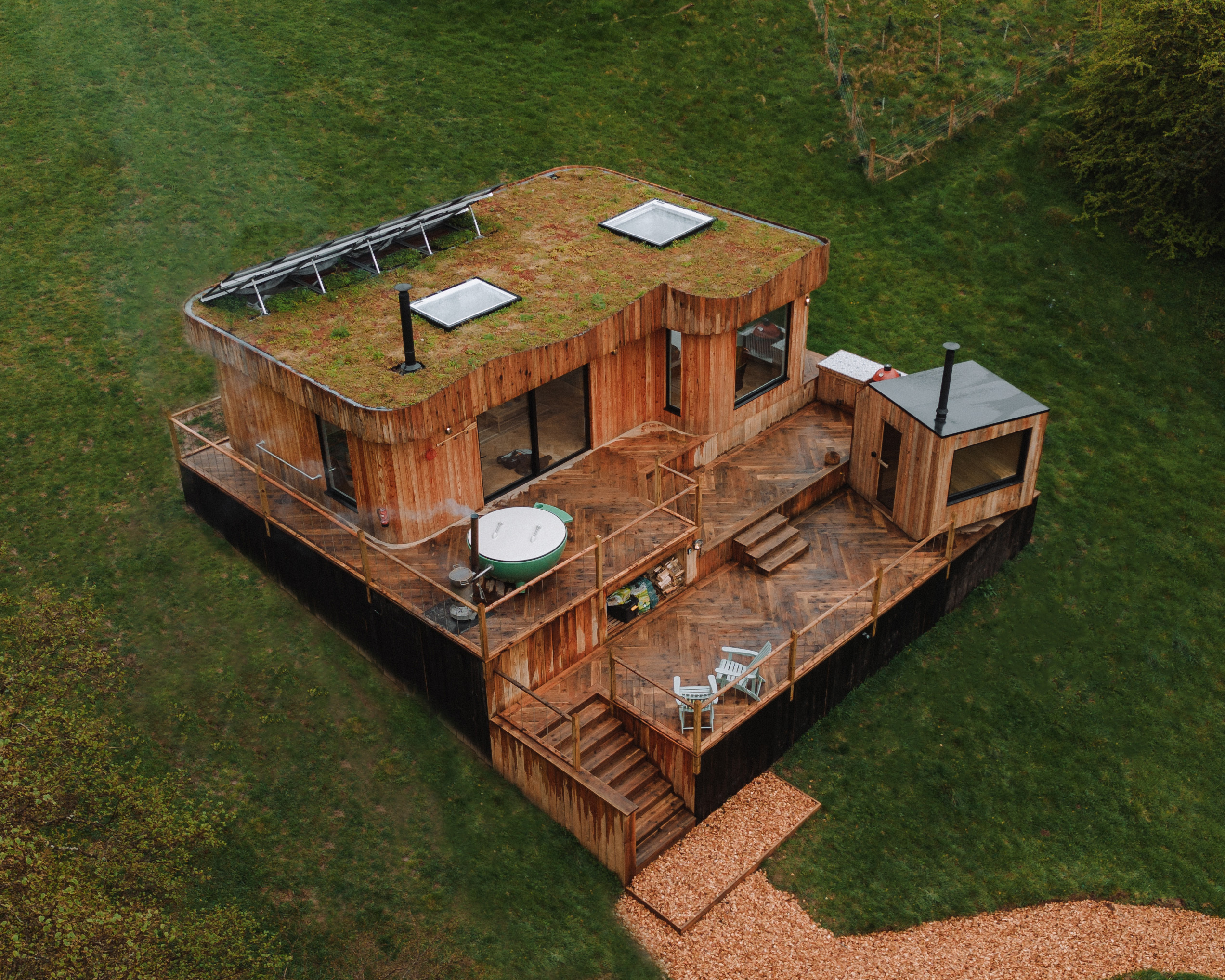 The Fold, Herefordshire, 3 sustainable cabins